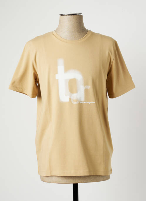 T-shirt beige DANIEL HECHTER pour homme