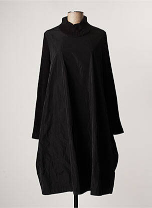 Robe mi-longue noir BLACK IS BLACK pour femme