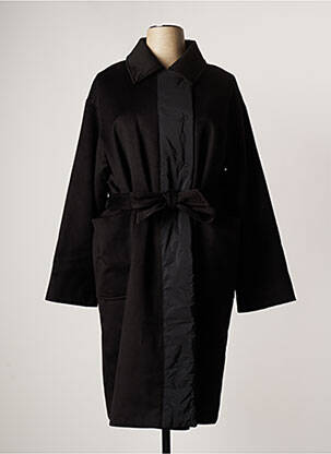 Manteau long noir LUUKAA pour femme
