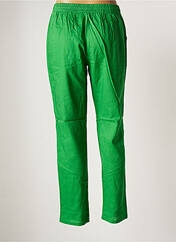 Pantalon droit vert MARIE LA LUNE pour femme seconde vue