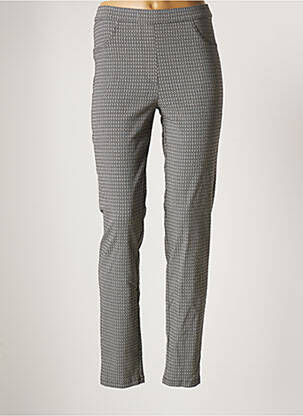 Pantalon slim taille élastique taille haute gris QUATTRO femme