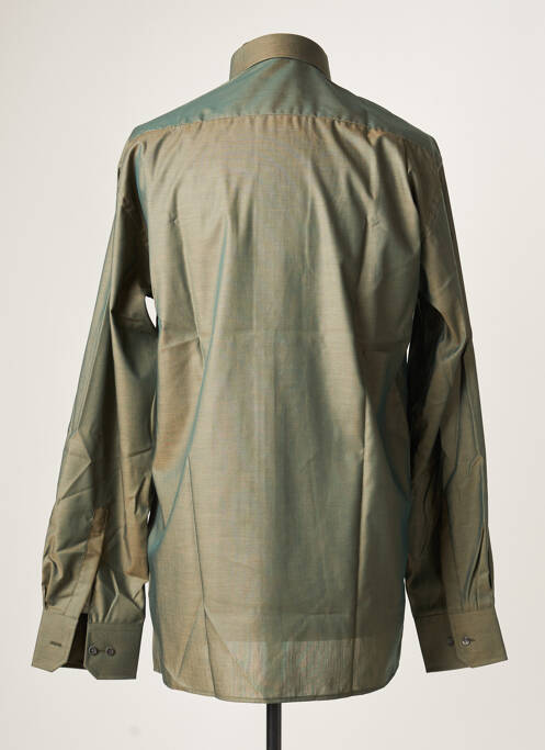 Chemise manches longues vert ETERNA pour homme