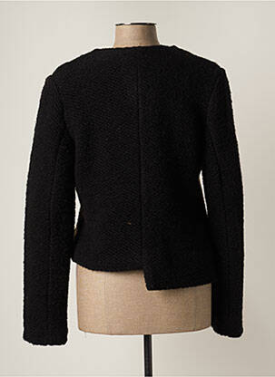 Veste casual col rond noir POUSSIERE D'ETOLE femme
