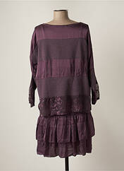 Robe mi-longue violet POUSSIERE D'ETOILE pour femme seconde vue
