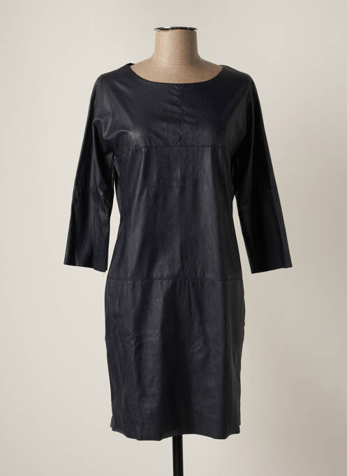 Robe mi-longue manches longues manches longues bleu POUSSIERE D'ETOLE femme