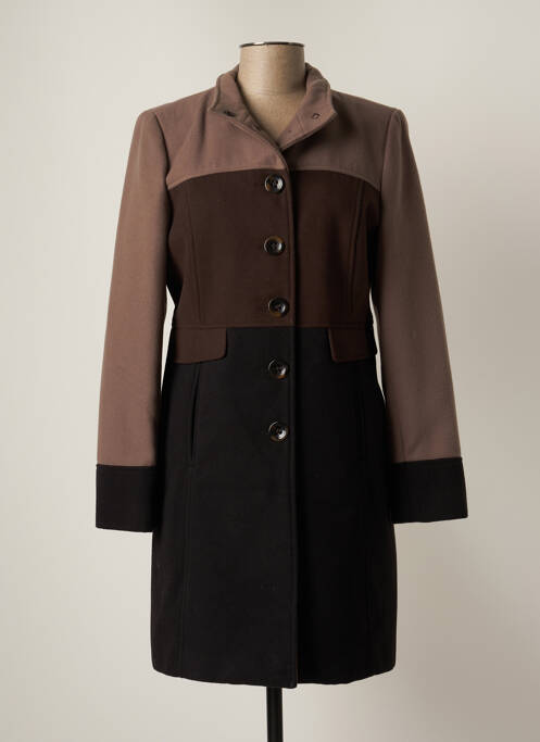 Manteau long marron POUSSIERE D'ETOILE pour femme