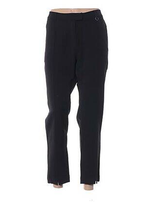 Pantalon 7/8 fermeture zippée sous rabat avec crochet taille basse noir MADO ET LES AUTRES femme