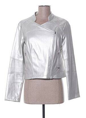 Veste simili cuir poches gris MADO ET LES AUTRES femme