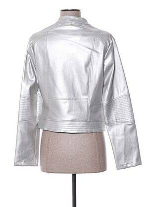 Veste simili cuir poches gris MADO ET LES AUTRES femme
