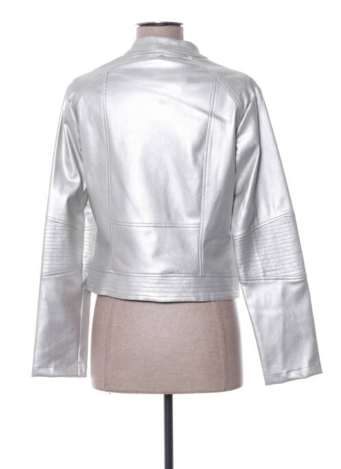 Veste simili cuir gris MADO ET LES AUTRES pour femme