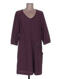 Robe mi-longue manches 3/4 manches 3/4 violet MADO ET LES AUTRES femme