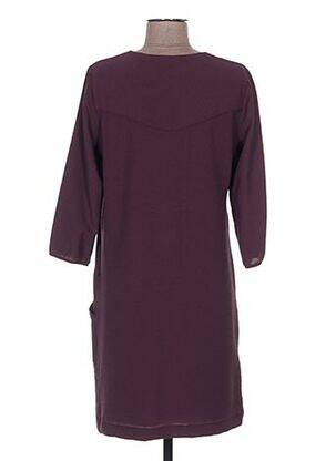 Robe mi-longue manches 3/4 manches 3/4 violet MADO ET LES AUTRES femme