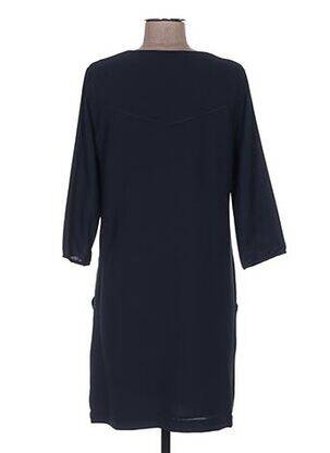 Robe mi-longue manches 3/4 manches 3/4 bleu MADO ET LES AUTRES femme