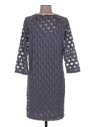 Robe mi-longue manches 3/4 manches 3/4 gris MADO ET LES AUTRES femme