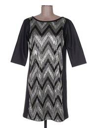 Robe courte manches 3/4 manches 3/4 noir MADO ET LES AUTRES femme