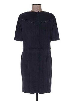 Robe courte fermeture zippée au dos manches courtes bleu MADO ET LES AUTRES femme
