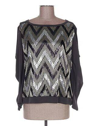 T-shirt col rond manches courtes gris MADO ET LES AUTRES femme