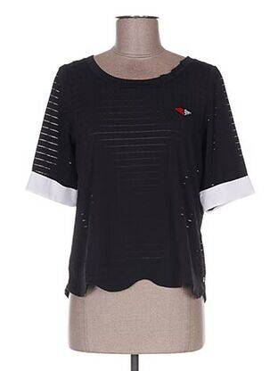 T-shirt coupe droite manches courtes noir MADO ET LES AUTRES femme