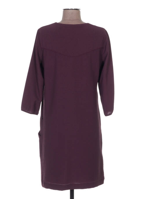 Robe mi-longue manches 3/4 manches 3/4 violet MADO ET LES AUTRES femme