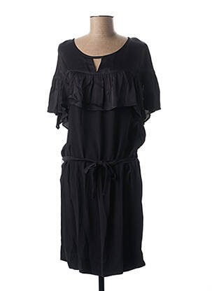 Robe mi-longue coupe fluide manches longues bleu MADO ET LES AUTRES femme