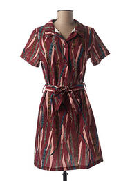 Robe courte manches courtes manches courtes rouge MADO'S SISTER femme