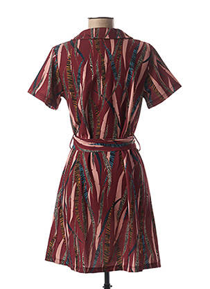 Robe courte manches courtes manches courtes rouge MADO'S SISTER femme