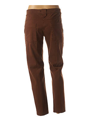 Pantalon 7/8 stretch taille basse marron MADO'S SISTER femme