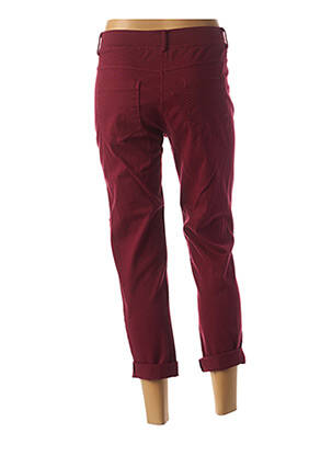 Pantalon 7/8 stretch taille basse rouge MADO'S SISTER femme