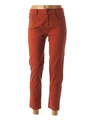 Pantalon 7/8 stretch taille basse orange MADO'S SISTER femme