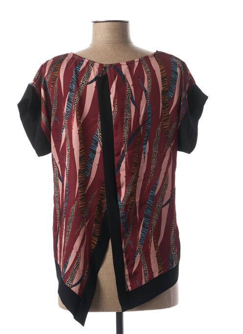 Blouse manches courtes manches courtes rouge MADO'S SISTER femme