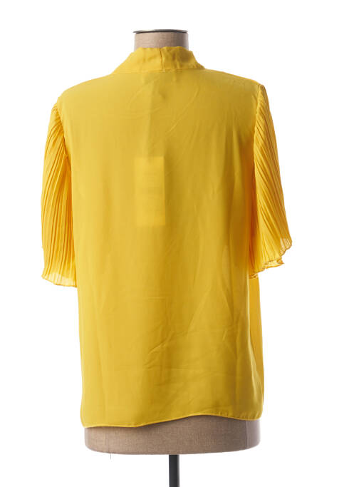Blouse légère et transparente manches longues jaune MADO'S SISTER femme