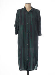 Robe mi-longue coupe fluide manches 3/4 vert MADO'S SISTER femme