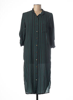 Robe mi-longue coupe fluide manches 3/4 vert MADO'S SISTER femme
