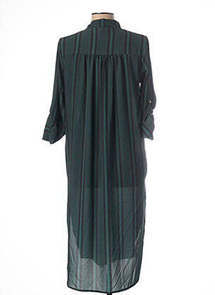 Robe mi-longue coupe fluide manches 3/4 vert MADO'S SISTER femme