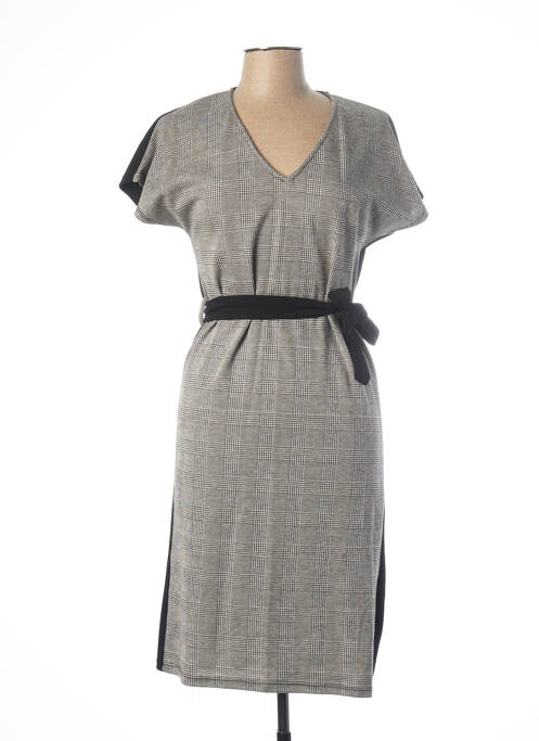 Robe mi-longue gris MINSK pour femme