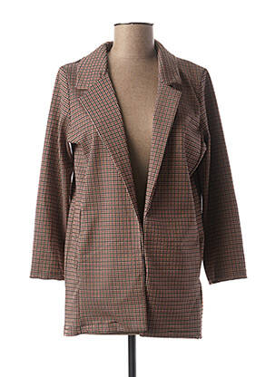 Manteau long coupe cintrée sans capuche marron MADO'S SISTER femme