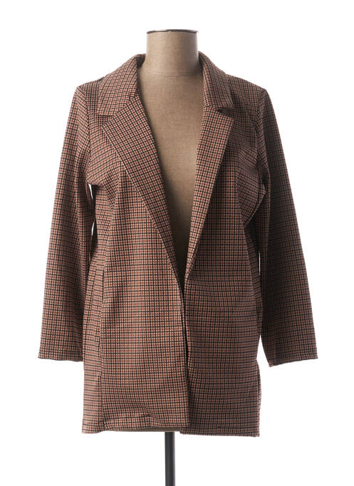 Manteau long coupe cintrée sans capuche marron MADO'S SISTER femme