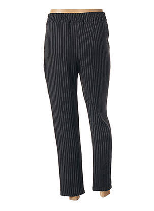 Pantalon 7/8 taille élastique noir MINSK femme