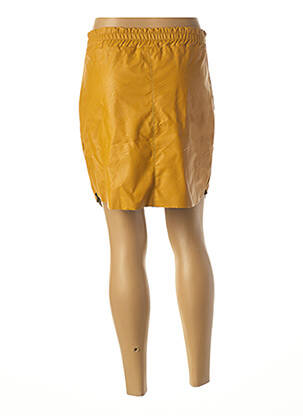 Jupe courte taille élastique jaune MINSK femme