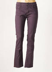 Pantalon slim violet IVAN pour femme seconde vue