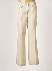 Pantalon droit beige SONIA K pour femme seconde vue