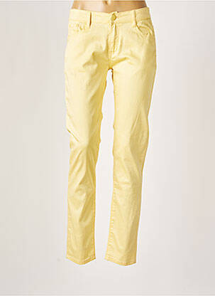 Pantalon droit jaune BS JEANS pour femme