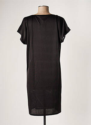 Robe de plage coupe fluide noir MIRADONNA femme