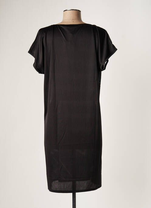 Robe de plage coupe fluide noir MIRADONNA femme