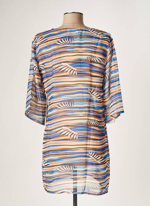 Tunique manches courtes bleu DEIDAD pour femme