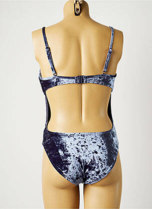 Maillot de bain 1 pièce stretch haut soutien-gorge avec mousse de rembourrage amovible bleu SEAFOLLY femme