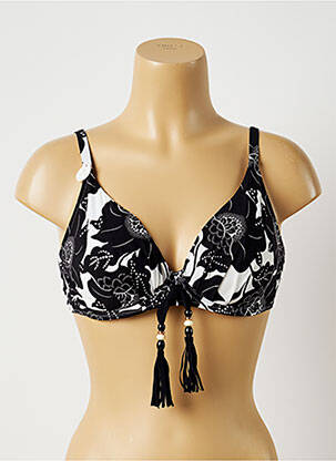 Haut de maillot de bain stretch haut soutien-gorge emboitant noir CHANTELLE femme
