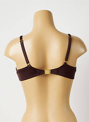 Haut de maillot de bain stretch haut soutien-gorge emboitant marron CHANTELLE femme
