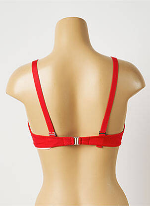 Haut de maillot de bain stretch haut triangles rouge ANTIGEL femme