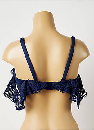 Haut de maillot de bain bretelles élastiquées ajustables haut soutien-gorge balconnet bleu FANTASIE femme